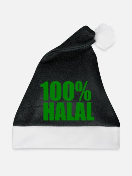 Halal - Weihnachtsmütze - Schwarz/Weiß