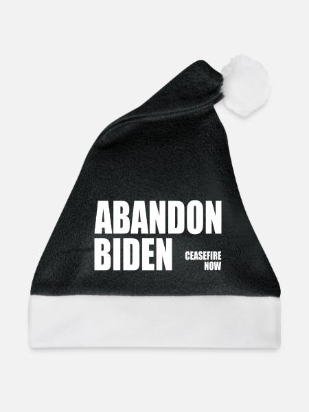 Abandon biden - Weihnachtsmütze - Schwarz/Weiß