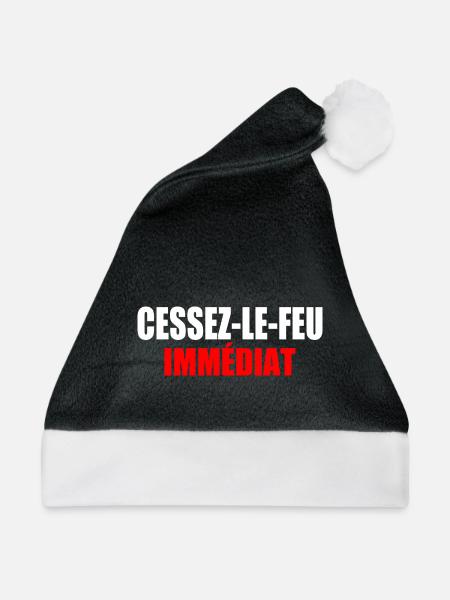 WAFFENSTILLSTAND - Weihnachtsmütze - Schwarz/Weiß - Vorne