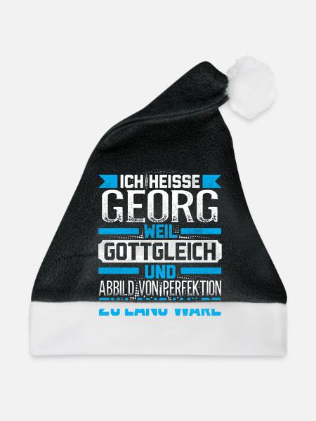 GEORG - Gottgleich - Weihnachtsmütze - Schwarz/Weiß - Vorne