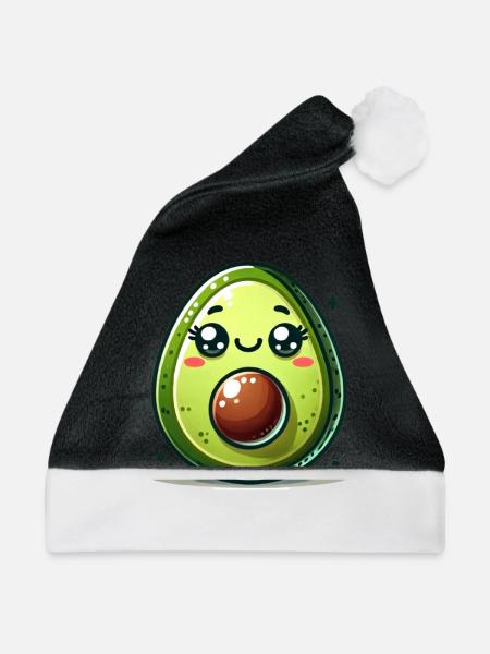 Avocado Comic - Weihnachtsmütze - Schwarz/Weiß