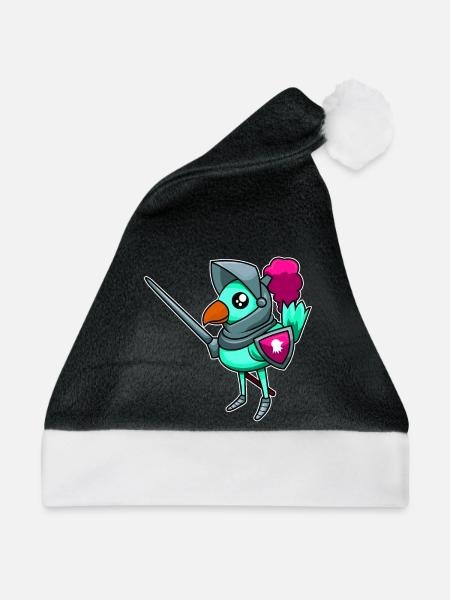 Ritterlicher Vogel - Weihnachtsmütze - Schwarz/Weiß