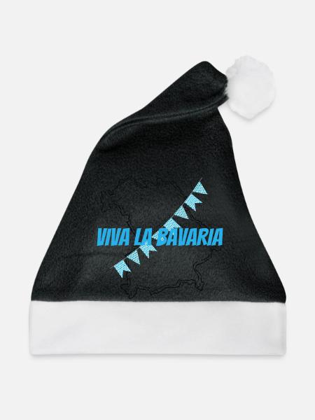 Viva La Bavaria :-) - Weihnachtsmütze - Schwarz/Weiß