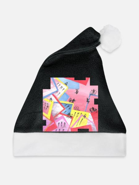 Stadt - Weihnachtsmütze - Schwarz/Weiß - Vorne