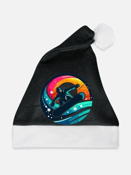 Vibrationen der Snowboard-Evolution - Weihnachtsmütze - Schwarz/Weiß