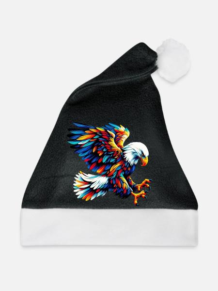 Adler - Weihnachtsmütze - Schwarz/Weiß