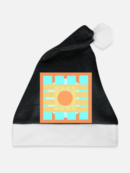 Farbenspiele Muster Design - Weihnachtsmütze - Schwarz/Weiß