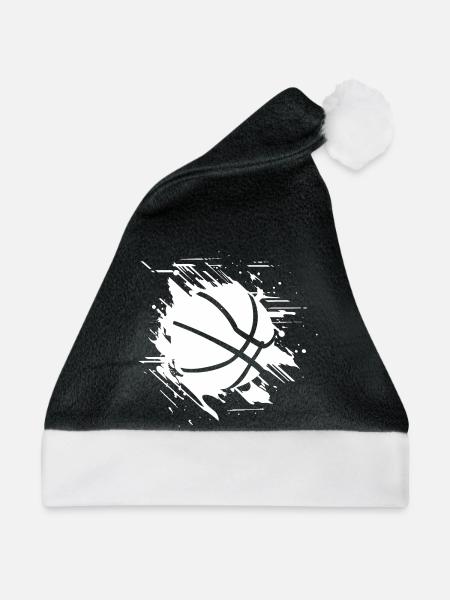 Basketball Grafik - Weihnachtsmütze - Schwarz/Weiß