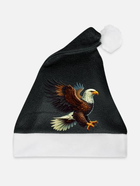 Adler - Weihnachtsmütze - Schwarz/Weiß