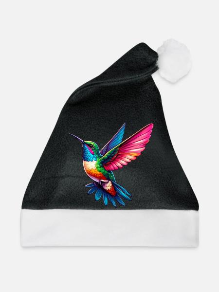 Kolibri - Weihnachtsmütze - Schwarz/Weiß
