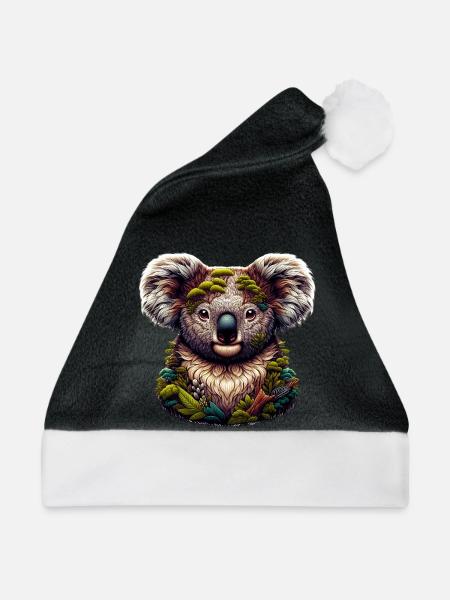 Koala - Weihnachtsmütze - Schwarz/Weiß
