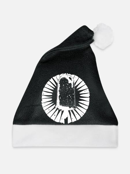 Eiscreme Skizze - Weihnachtsmütze - Schwarz/Weiß