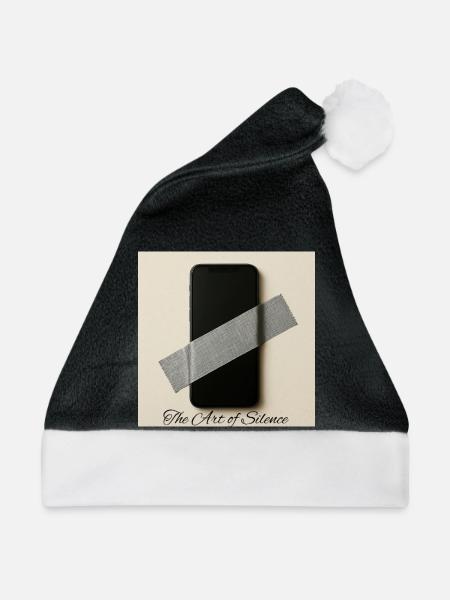 Silent Mobile Kunstdruck - Weihnachtsmütze - Schwarz/Weiß
