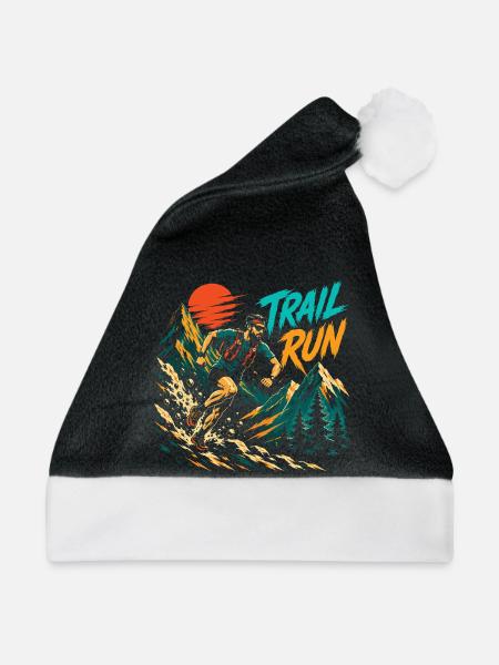 Trailrun - Weihnachtsmütze - Schwarz/Weiß