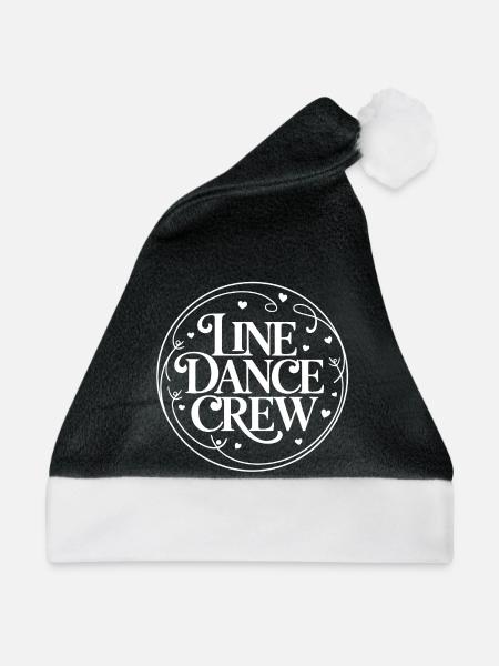 Line Dance Crew - Weihnachtsmütze - Schwarz/Weiß