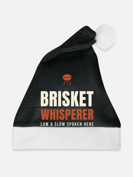 Brisket Whisperer BBQ - Weihnachtsmütze - Schwarz/Weiß