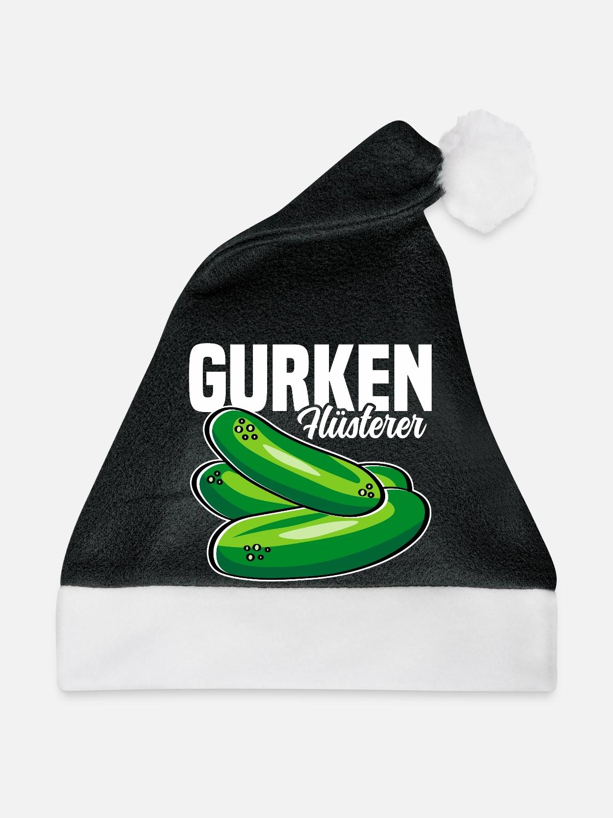 Gurken Flüsterer - Weihnachtsmütze - Schwarz/Weiß - Vorne