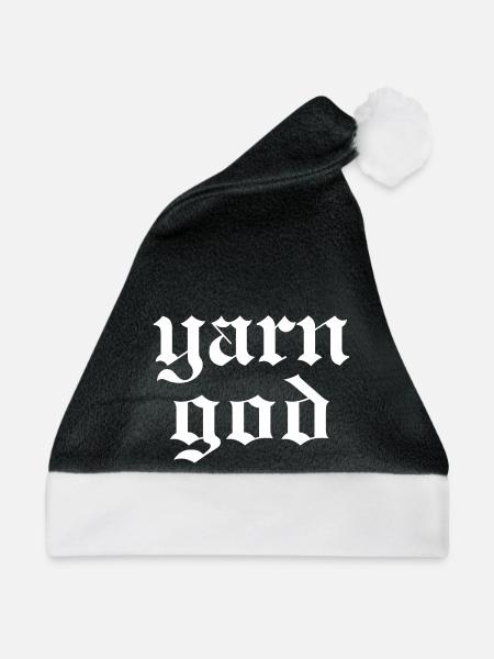 Yarn God - Weihnachtsmütze - Schwarz/Weiß