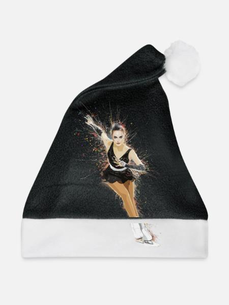 Dynamisches Eiskunstlaufen für einen - Weihnachtsmütze - Schwarz/Weiß