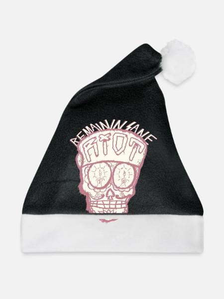 SugarSkull - Weihnachtsmütze - Schwarz/Weiß