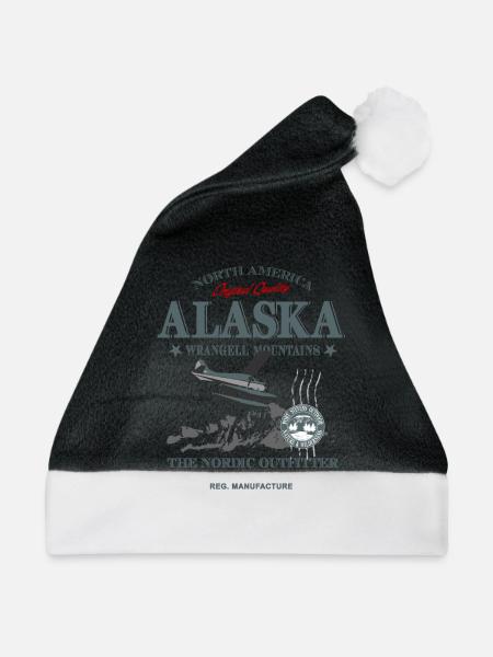Alaska - Aircraft - Weihnachtsmütze - Schwarz/Weiß