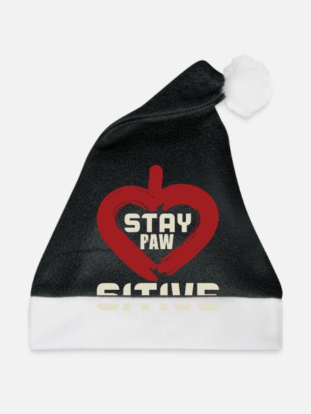 AUFENTHALT PFOTE - Weihnachtsmütze - Schwarz/Weiß