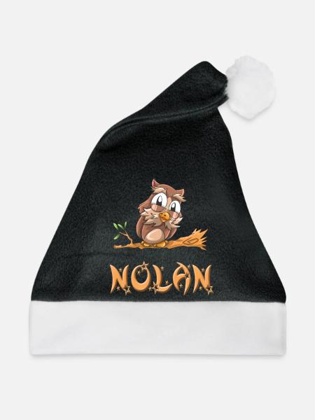 Eule Nolan - Weihnachtsmütze - Schwarz/Weiß