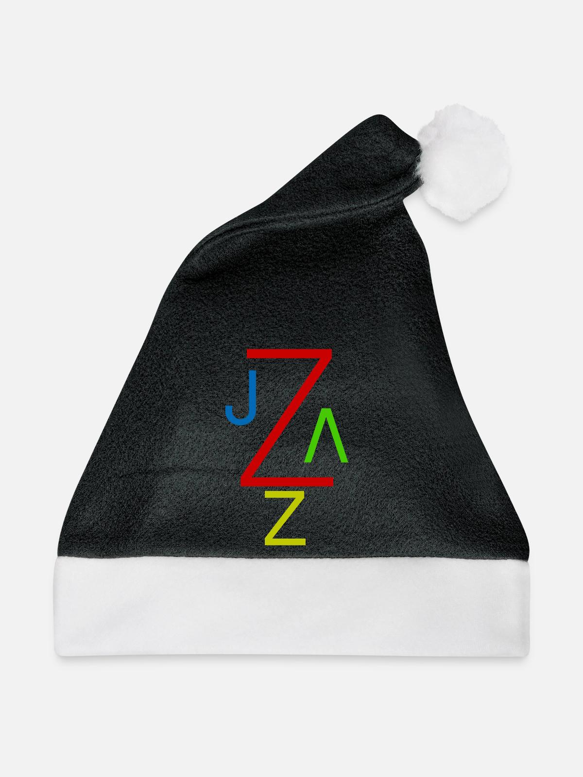 Jazz - Weihnachtsmütze - Schwarz/Weiß - Vorne
