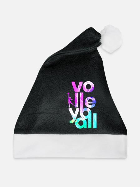Volleyball - Weihnachtsmütze - Schwarz/Weiß