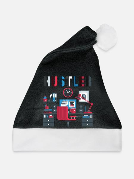 Hustler Arbeitstier - Weihnachtsmütze - Schwarz/Weiß