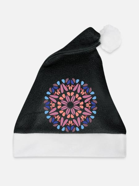 Mandala - Weihnachtsmütze - Schwarz/Weiß
