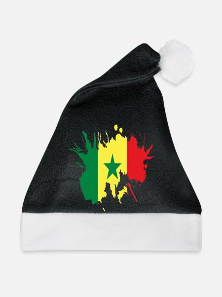 Senegal - Weihnachtsmütze - Schwarz/Weiß
