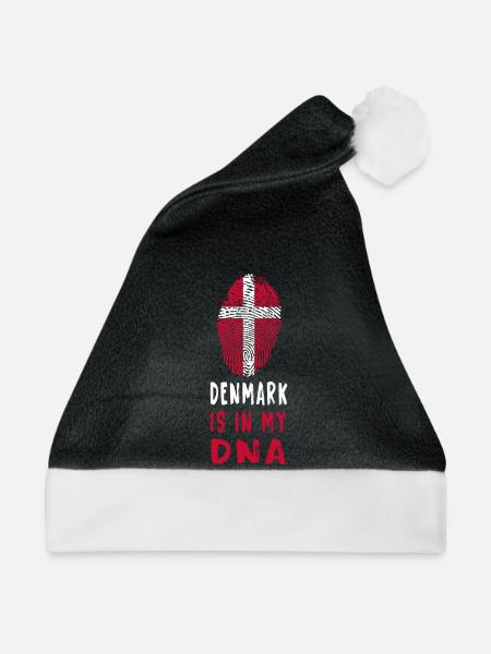 Dänemark ist in meiner DNA Design / Geschenkidee - Weihnachtsmütze - Schwarz/Weiß - Vorne