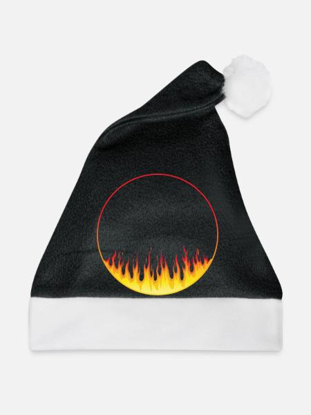 Kreis on fire - Weihnachtsmütze - Schwarz/Weiß