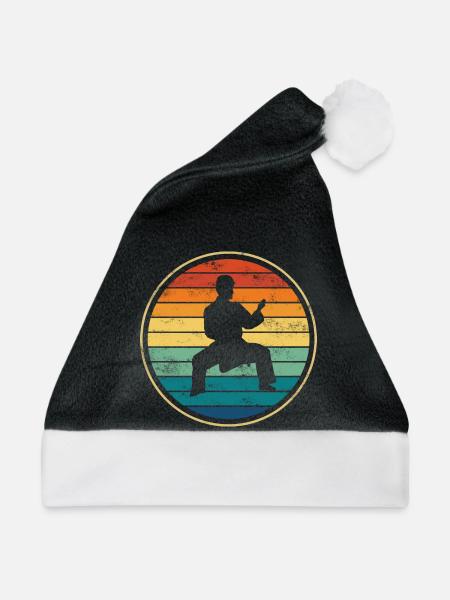 Karate Kampfsport - Weihnachtsmütze - Schwarz/Weiß