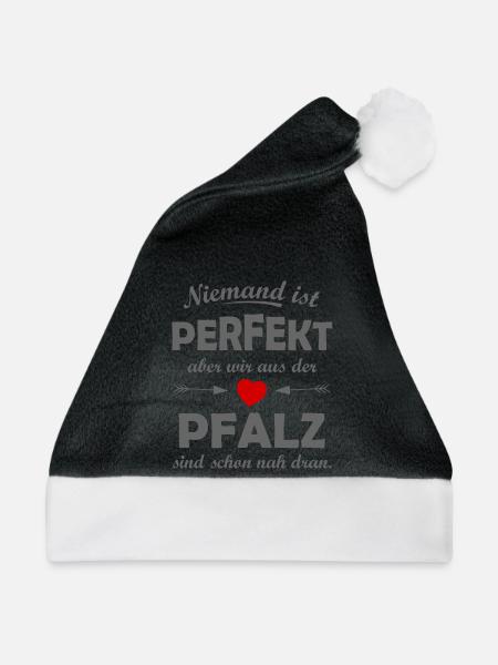 Pfalz - Weihnachtsmütze - Schwarz/Weiß