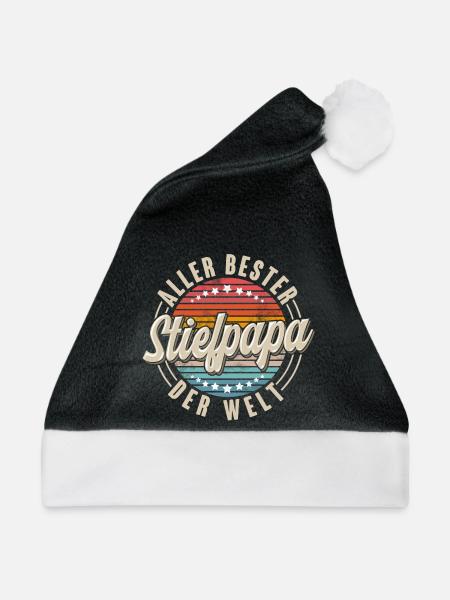 Stiefpapa - Weihnachtsmütze - Schwarz/Weiß