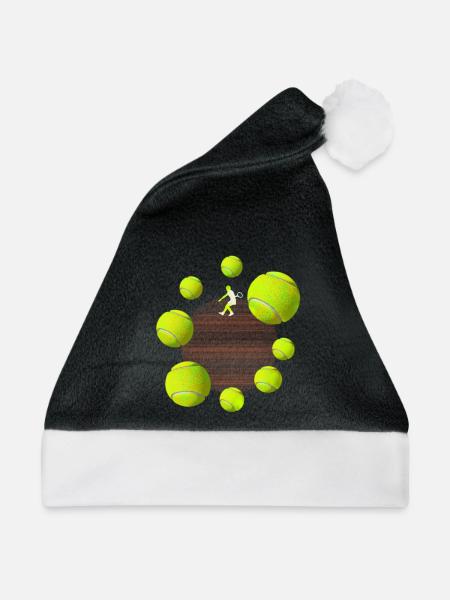 Tennisball - Weihnachtsmütze - Schwarz/Weiß