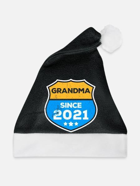 Großmutter Oma Statement Rentnerin Großmama - Weihnachtsmütze - Schwarz/Weiß - Vorne