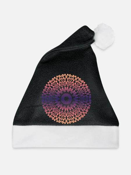 Mandala - Weihnachtsmütze - Schwarz/Weiß