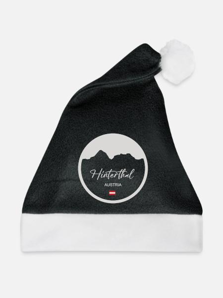 Hinterthal Austria Mountain Circle - Weihnachtsmütze - Schwarz/Weiß