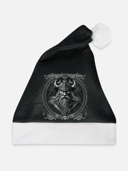 Viking#01 - Weihnachtsmütze - Schwarz/Weiß
