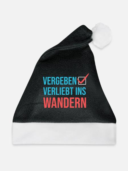 Wandern Klettern Statement Bergwanderung Wanderer - Weihnachtsmütze - Schwarz/Weiß