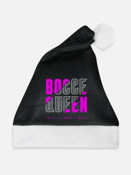 Bocce Königin - Weihnachtsmütze - Schwarz/Weiß - Vorne