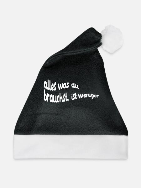 Umwelt Erde Mutter Natur Naturschutz Statement - Weihnachtsmütze - Schwarz/Weiß