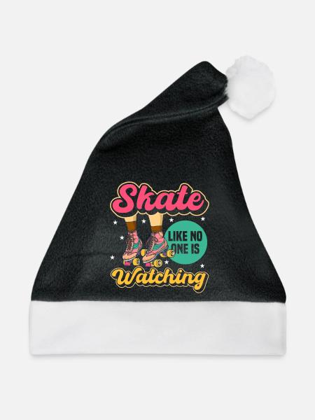 Rollschuh Design - Weihnachtsmütze - Schwarz/Weiß