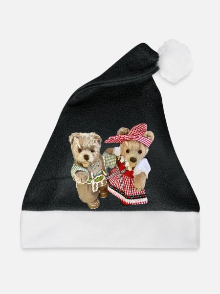 Josefine + Finn Tracht - Weihnachtsmütze - Schwarz/Weiß