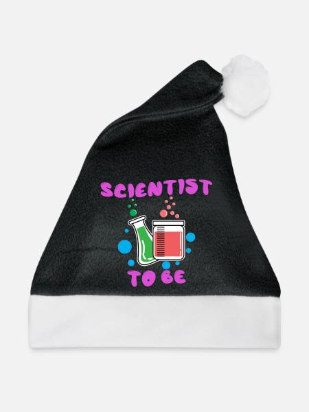 Job Beruf Wissenschafter Statement Vorgesetzter - Weihnachtsmütze - Schwarz/Weiß