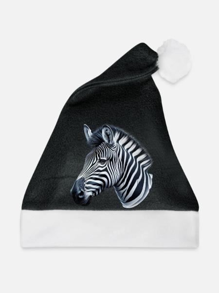 Zebra - Weihnachtsmütze - Schwarz/Weiß