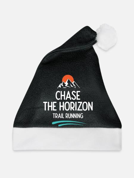 Trailrunning - Jagd auf den Horizont - Weihnachtsmütze - Schwarz/Weiß - Vorne